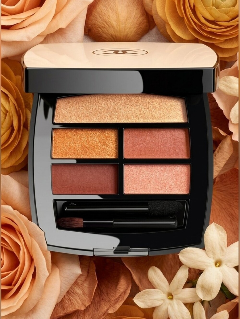 New~ CHANEL LES BEIGES Healthy Glow Natural Eyeshadow Palette~ Golden